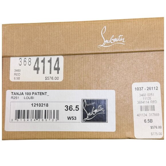 Christian Louboutin Elegant Red Patent Leather Wedge Heels Paris 6 - Picture 10 of 10